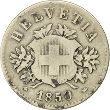 Svizzera, 20 Rappen, 1850, MB, Biglione, KM:7