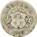 Svizzera, 20 Rappen, 1850, MB, Biglione, KM:7
