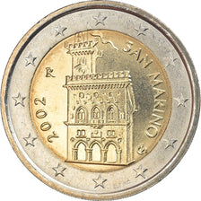 San Marino, 2 Euro, 2002, MS(65-70), Bi-Metallic, KM:447
