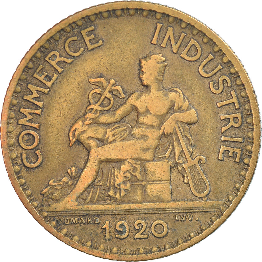 Coin, France, Chambre de commerce, Franc, 1920, Paris, EF(40-45)