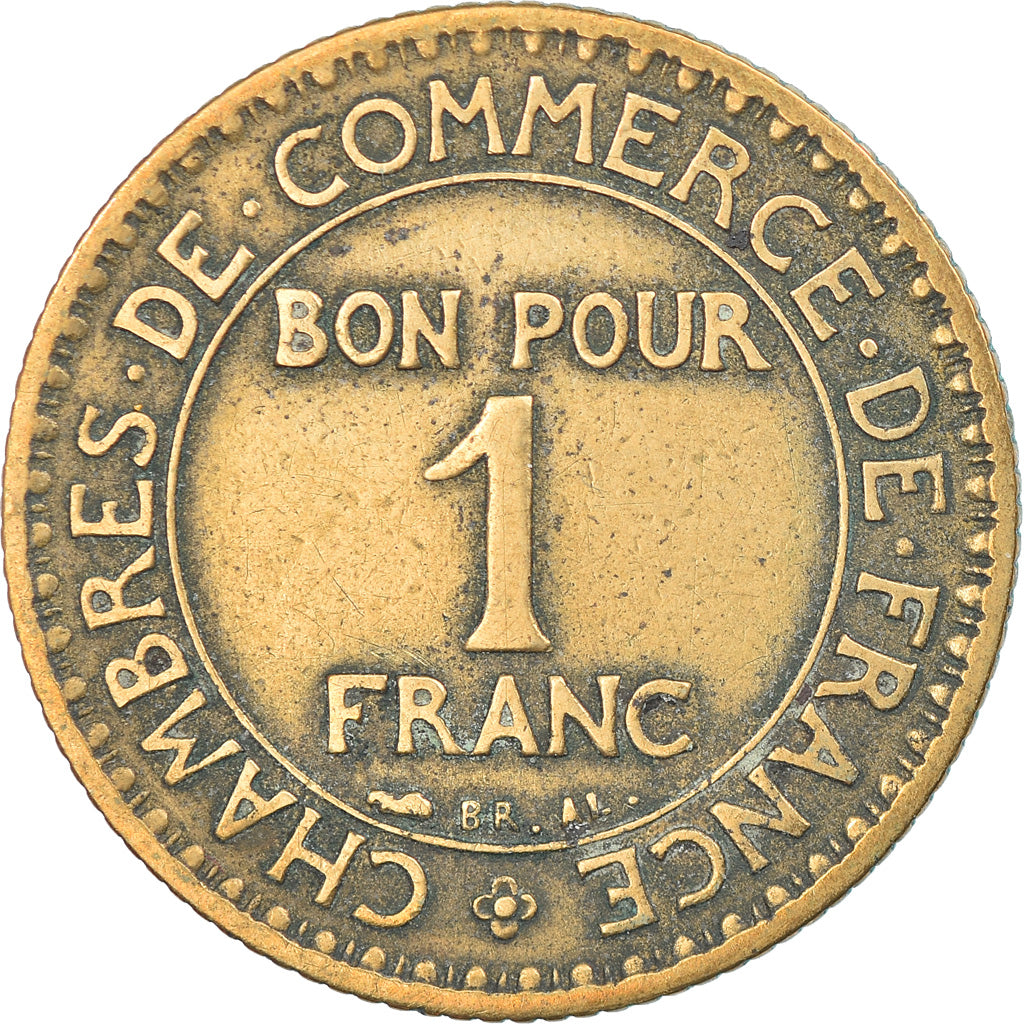 Coin, France, Chambre de commerce, Franc, 1926, Paris, EF(40-45)