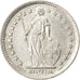 Coin, Switzerland, 1/2 Franc, 1943, AU(55-58), Silver, KM:23