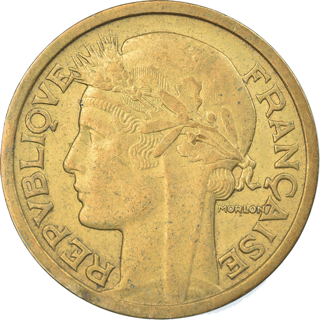 France, Morlon, Franc, 1939, Paris, EF(40-45), Aluminum-Bronze, KM:885