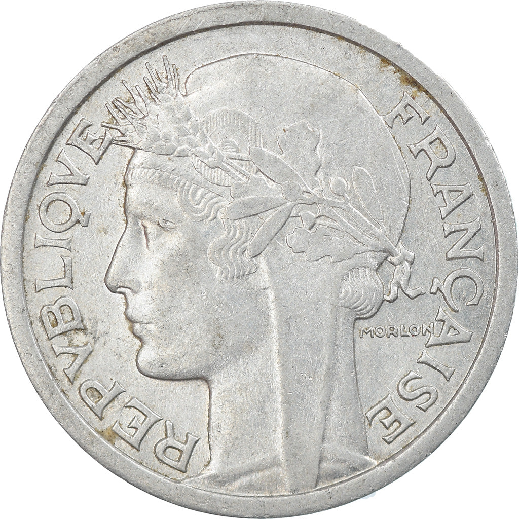 Moneta, Francja, Morlon, Franc, 1945, Paris, EF(40-45), Aluminium, KM:885a.1