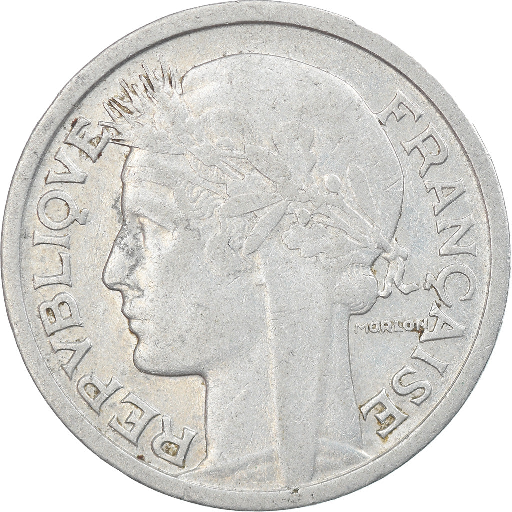 Coin, France, Morlon, Franc, 1945, Castelsarrasin, EF(40-45), Aluminum