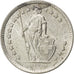 SWITZERLAND, 1/2 Franc, 1959, Bern, KM #23, AU(50-53), Silver, 18.2, 2.51