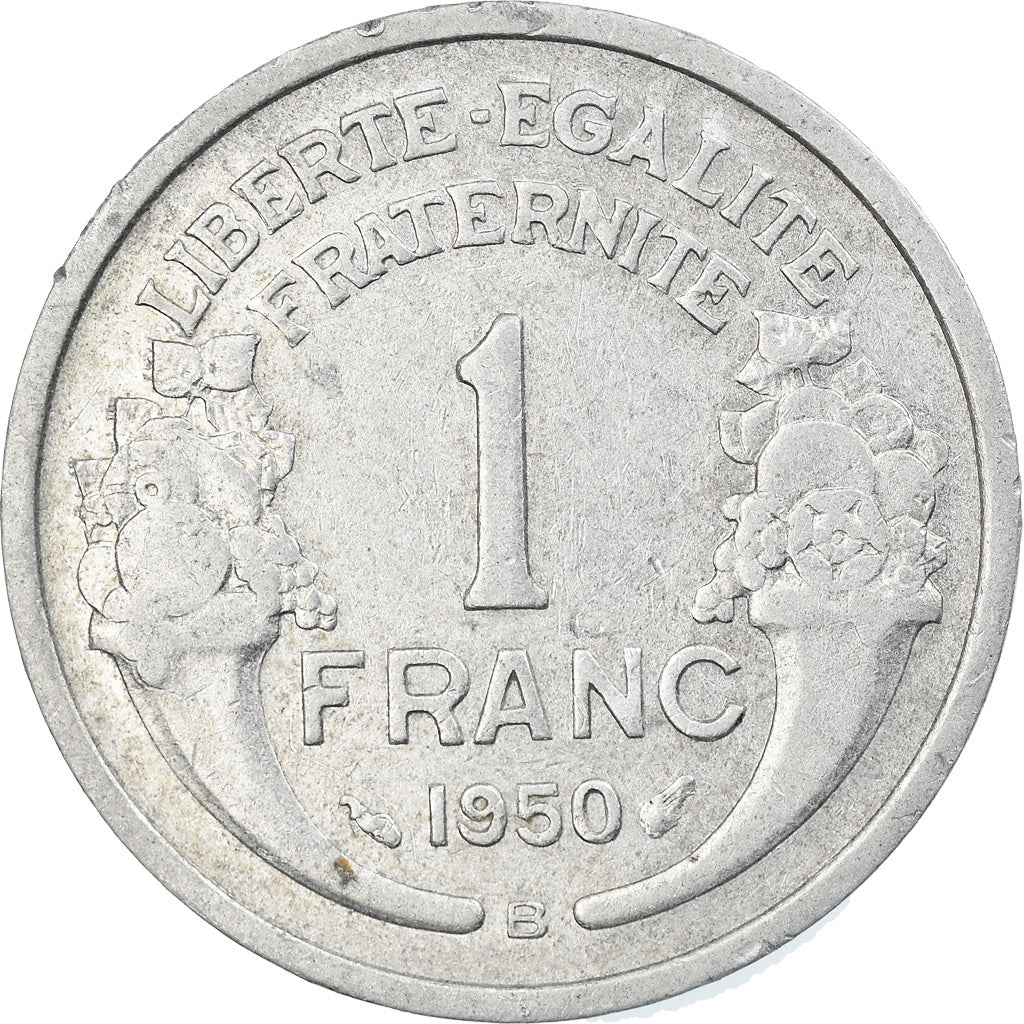 Coin, France, Morlon, Franc, 1950, Beaumont - Le Roger, EF(40-45), Aluminum