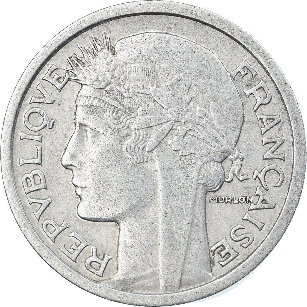Coin, France, Morlon, Franc, 1958, Beaumont - Le Roger, EF(40-45), Aluminum