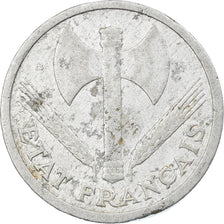 Coin, France, Bazor, 2 Francs, 1943, Beaumont - Le Roger, EF(40-45), Aluminum