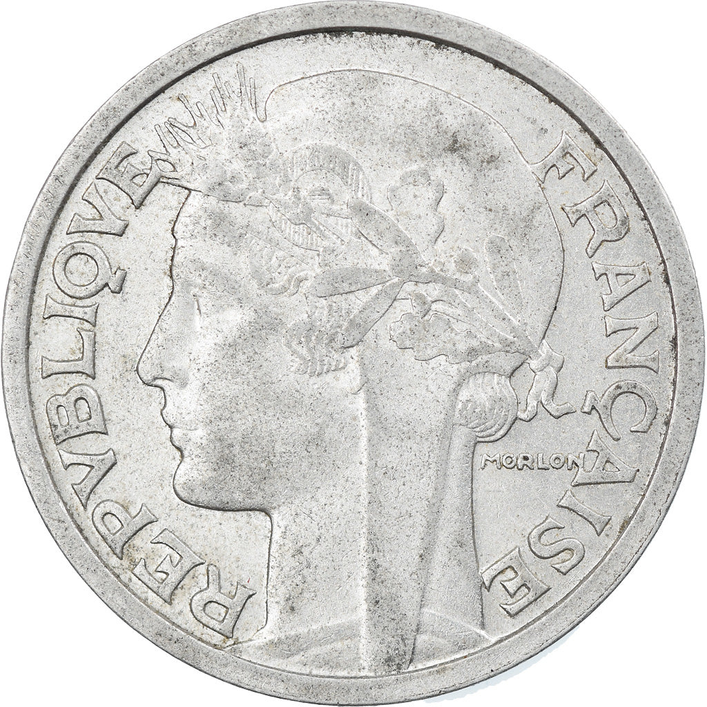 Coin, France, Morlon, 2 Francs, 1950, Beaumont - Le Roger, EF(40-45), Aluminum