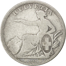SWITZERLAND, Franc, 1861, KM #9a, VF(20-25), Silver, 4.73