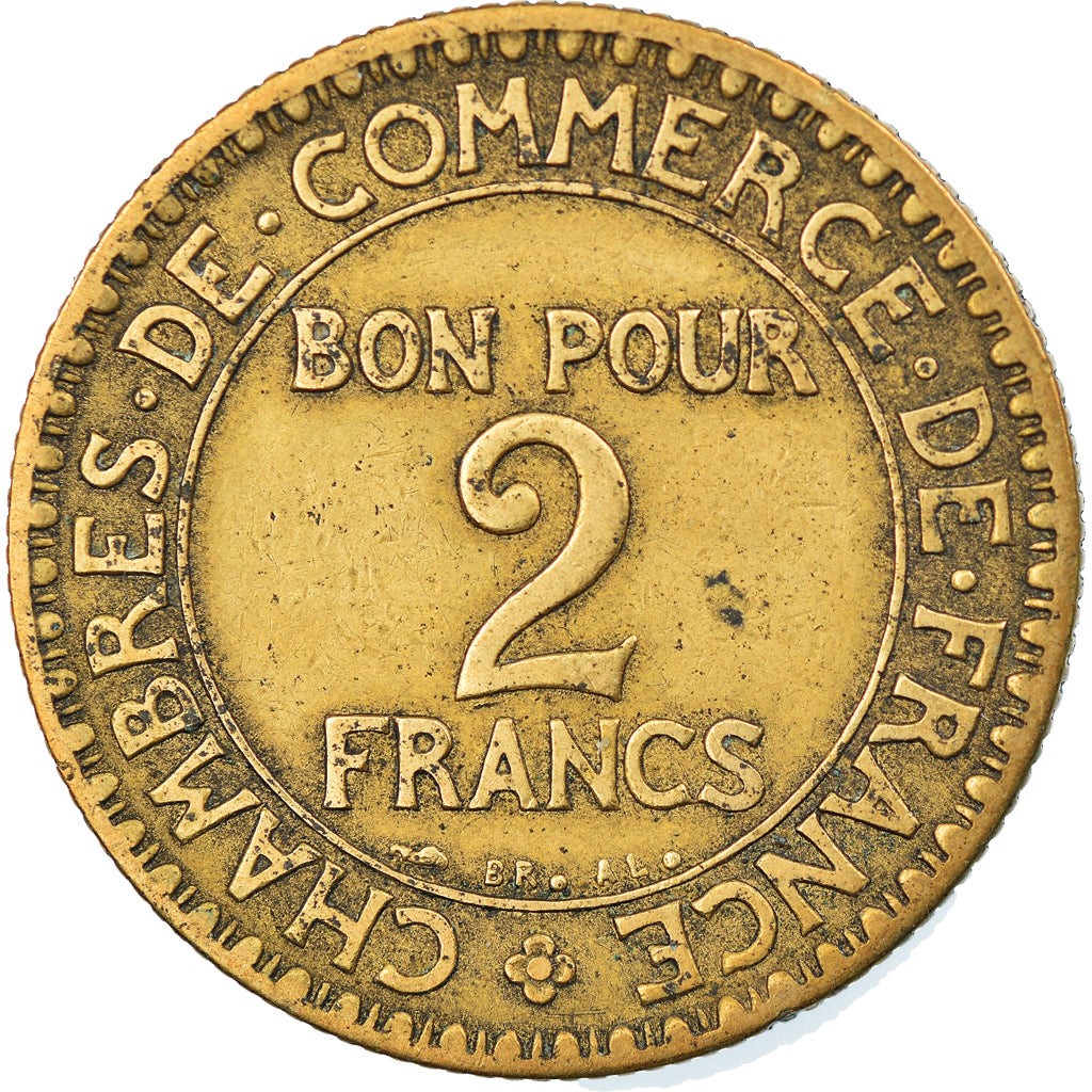 Munten, Frankrijk, Chambre de commerce, 2 Francs, 1920, Paris, ZF