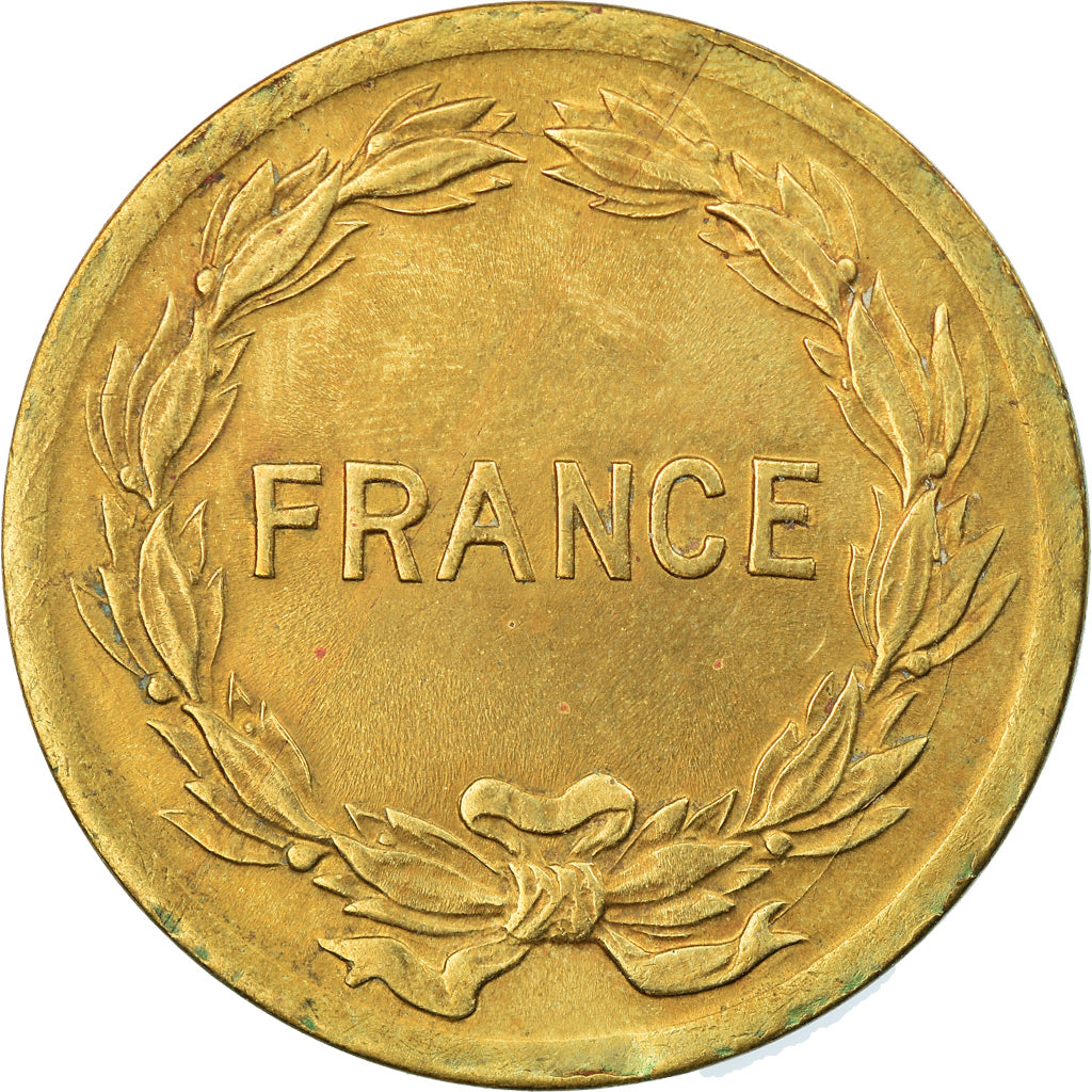 Coin, France, France Libre, 2 Francs, 1944, Philadelphia, EF(40-45), Brass