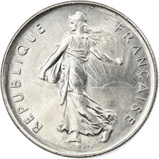 France, Semeuse, 5 Francs, 1988, Paris, AU(55-58), Nickel Clad Copper-Nickel