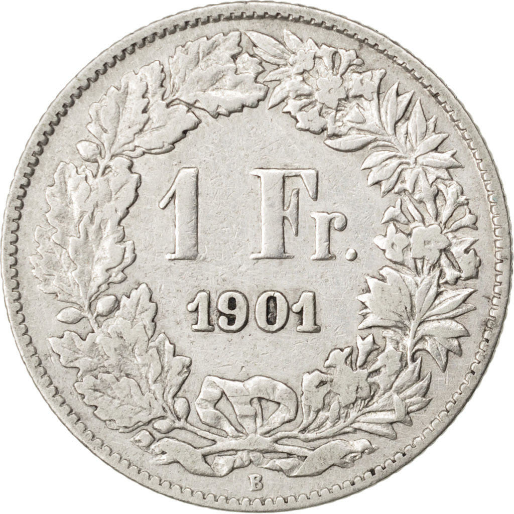 Suisse, 1 Franc, 1901 B, KM 24