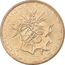 Coin, France, Mathieu, 10 Francs, 1985, EF(40-45), Nickel-brass, KM:940