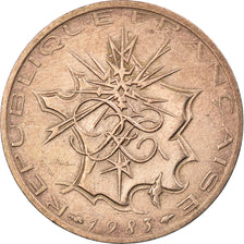 Coin, France, Mathieu, 10 Francs, 1983, EF(40-45), Nickel-brass, KM:940
