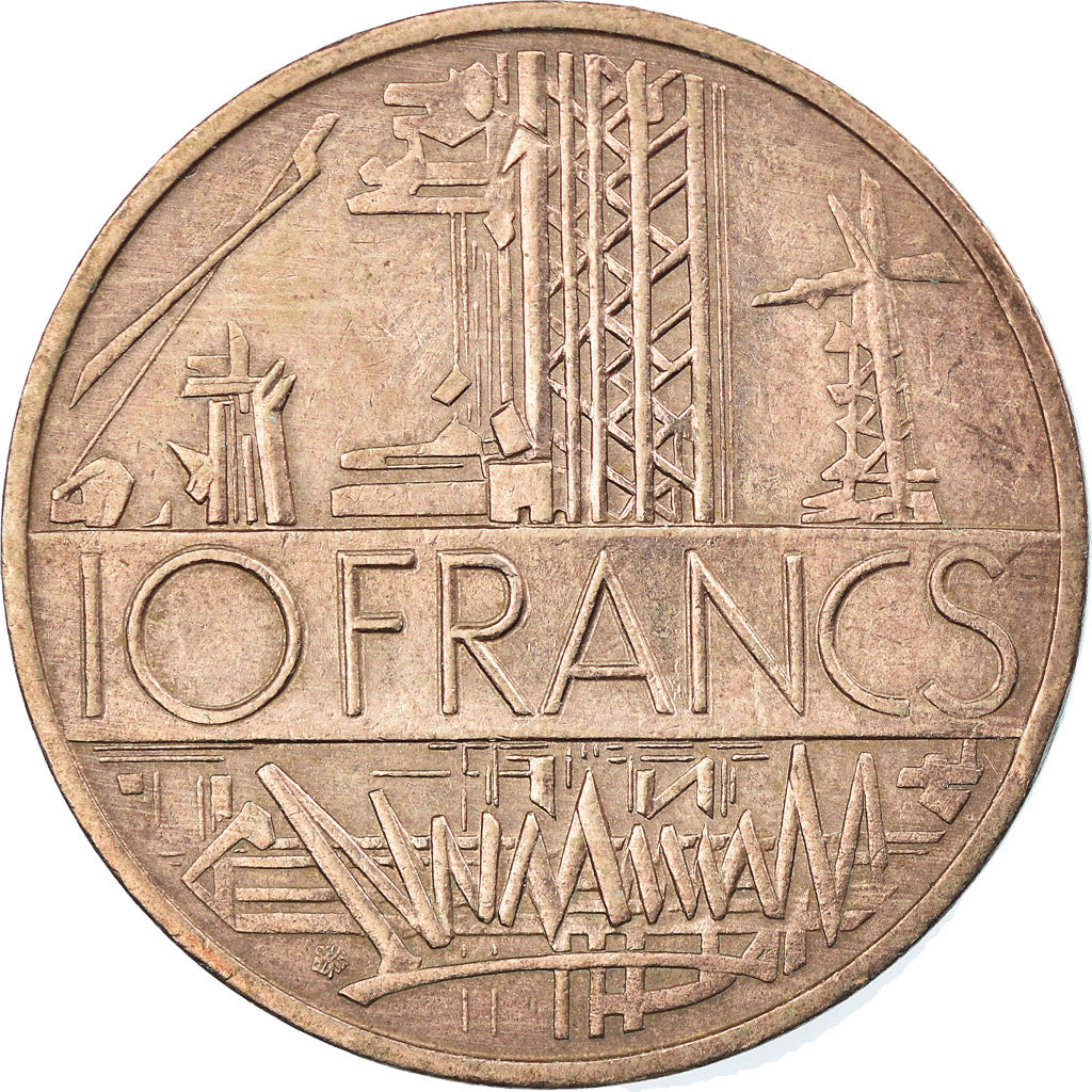 Coin, France, Mathieu, 10 Francs, 1983, EF(40-45), Nickel-brass, KM:940