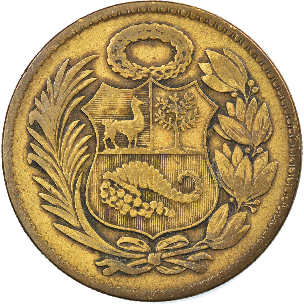 Moneta, Perù, Sol, 1943, BB, Ottone, KM:222