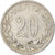 Münze, Griechenland, George I, 20 Lepta, 1895, Athens, S+, Copper-nickel, KM:57