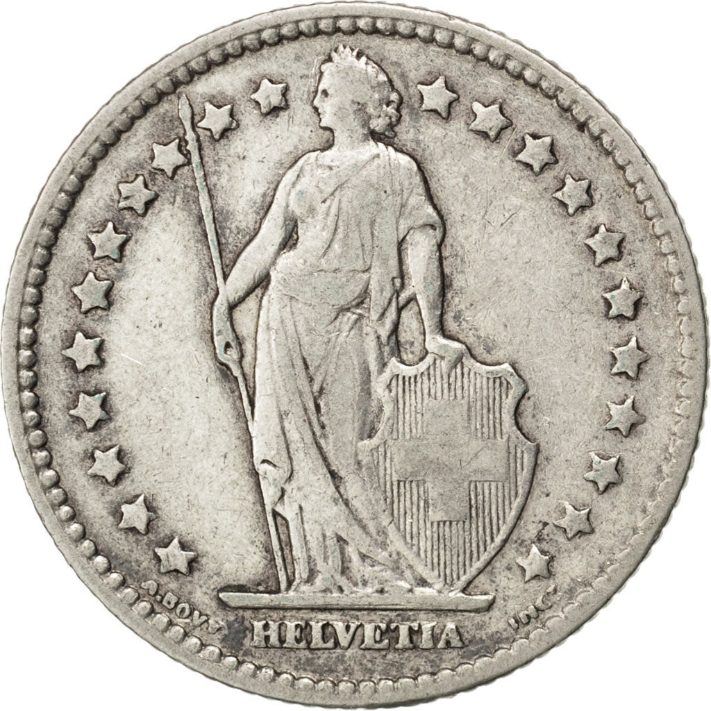 Svizzera, Franc, 1905, BB, Argento, KM:24