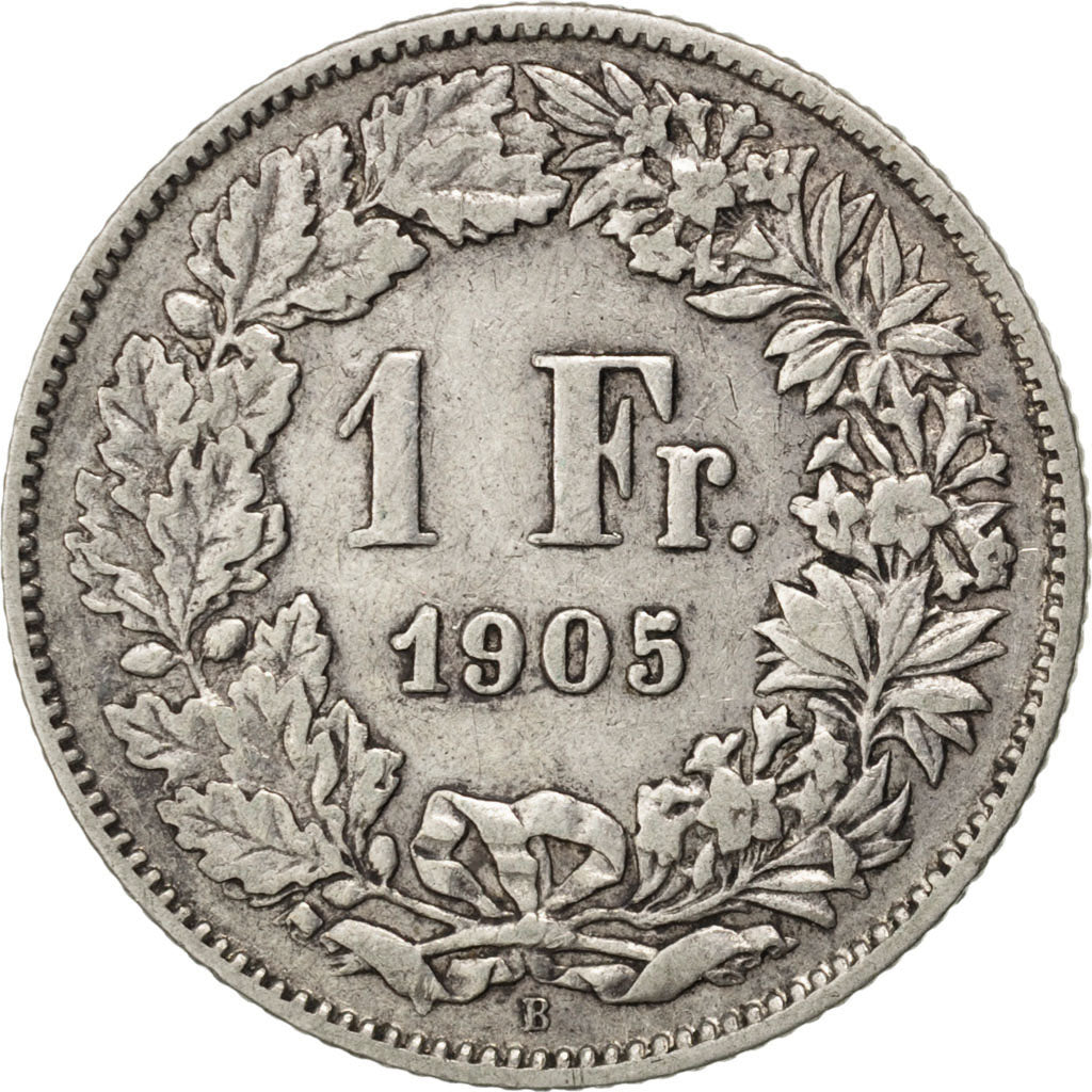 Svizzera, Franc, 1905, BB, Argento, KM:24
