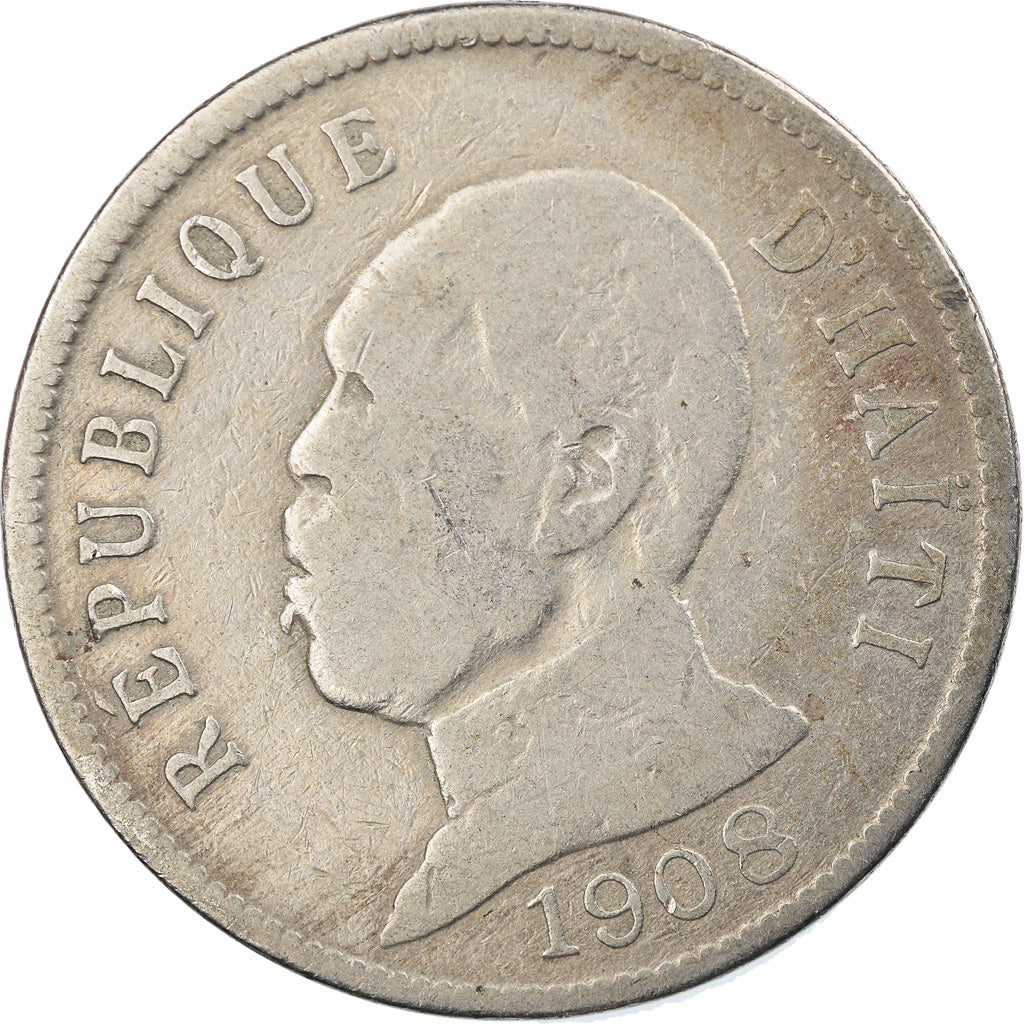 Coin, Haiti, 50 Centimes, 1908, VF(20-25), Copper-nickel, KM:56