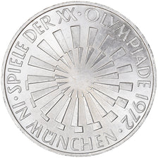 Coin, GERMANY - FEDERAL REPUBLIC, 10 Mark, 1972, Munich, AU(55-58), Silver