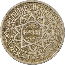 Munten, Marokko, Mohammed V, 20 Francs, 1946, Paris, ZF, Copper-nickel, KM:45