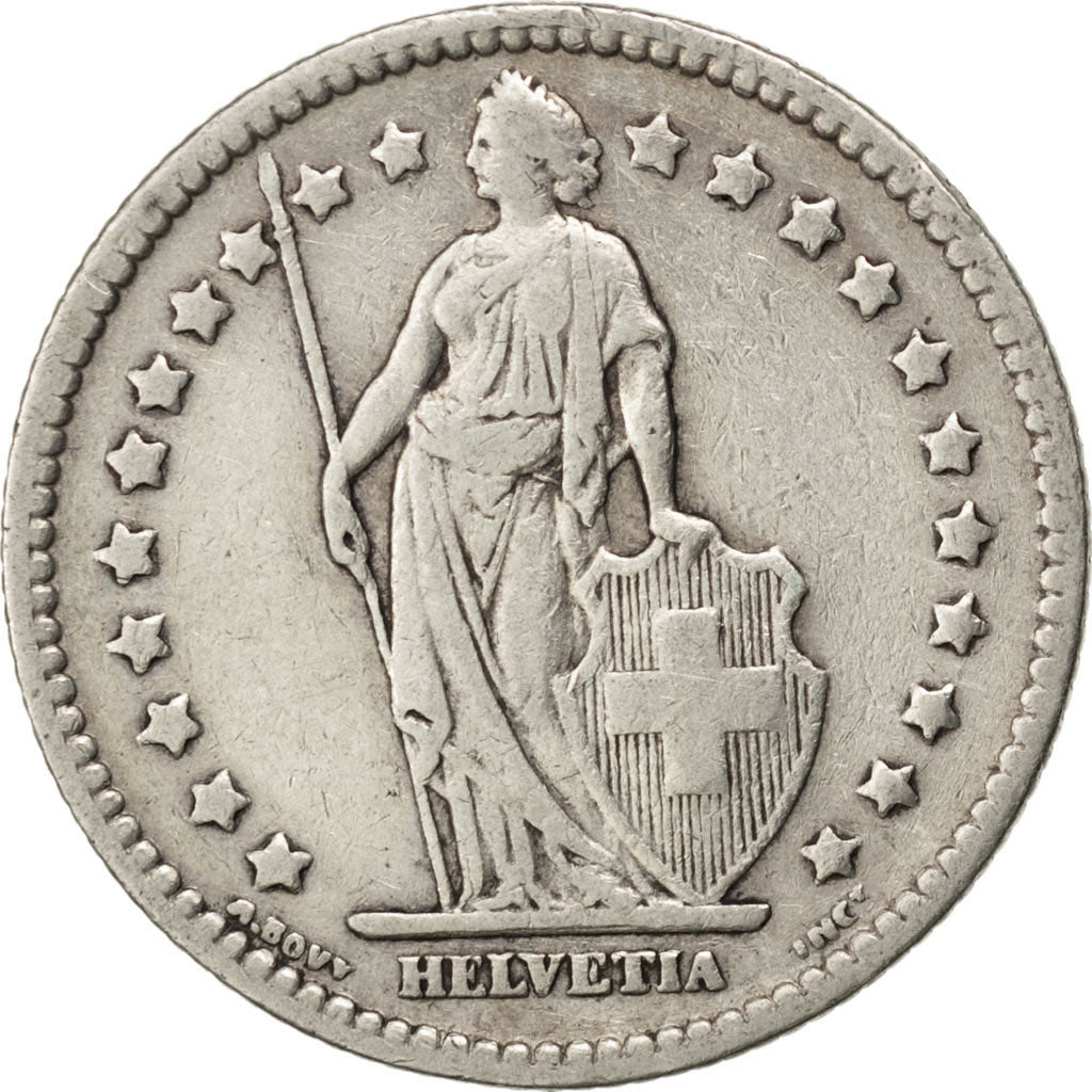 Münze, Schweiz, Franc, 1928, S+, Silber, KM:24