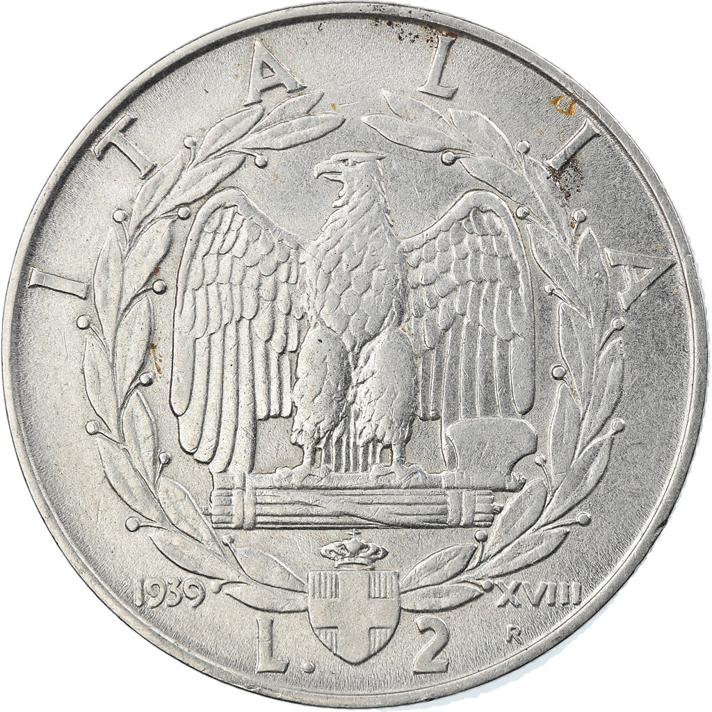 Moneta, Italia, Vittorio Emanuele III, Lira, 1939, Rome, BB, Nichel, KM:62