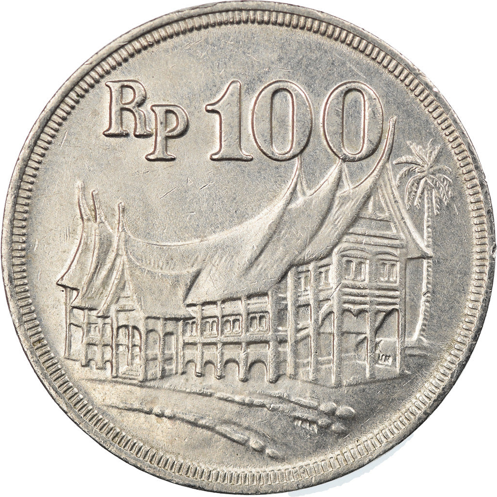 Moneda, Indonesia, 100 Rupiah, 1973, EBC, Cobre - níquel, KM:36