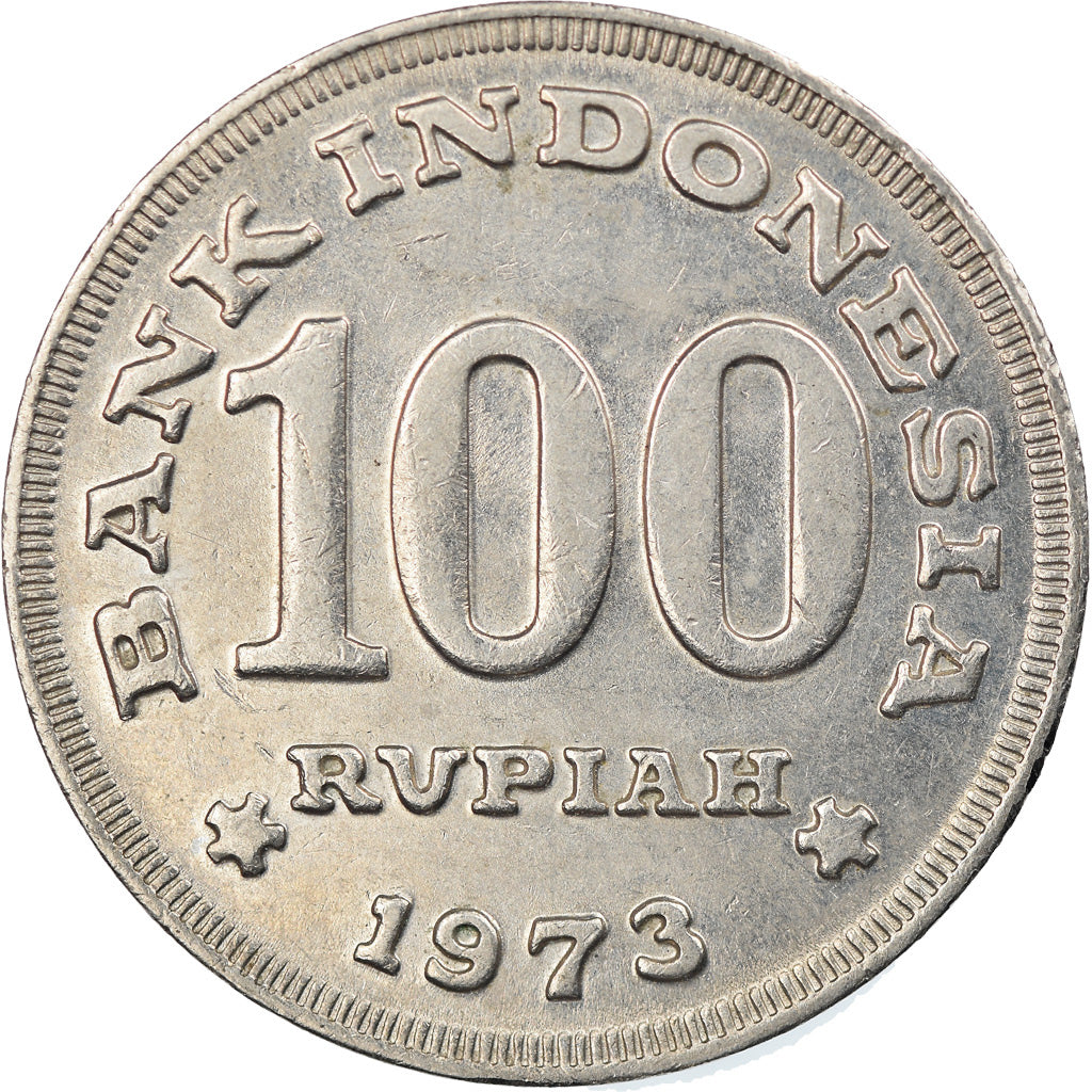 Moneda, Indonesia, 100 Rupiah, 1973, EBC, Cobre - níquel, KM:36