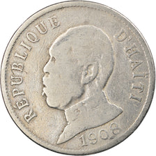 Coin, Haiti, 50 Centimes, 1908, EF(40-45), Copper-nickel, KM:56