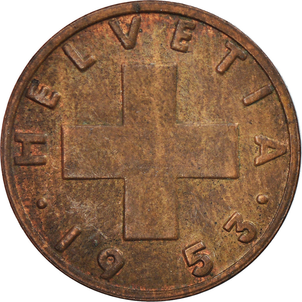 Monnaie, Suisse, 2 Rappen, 1953, Bern, TTB, Bronze, KM:47