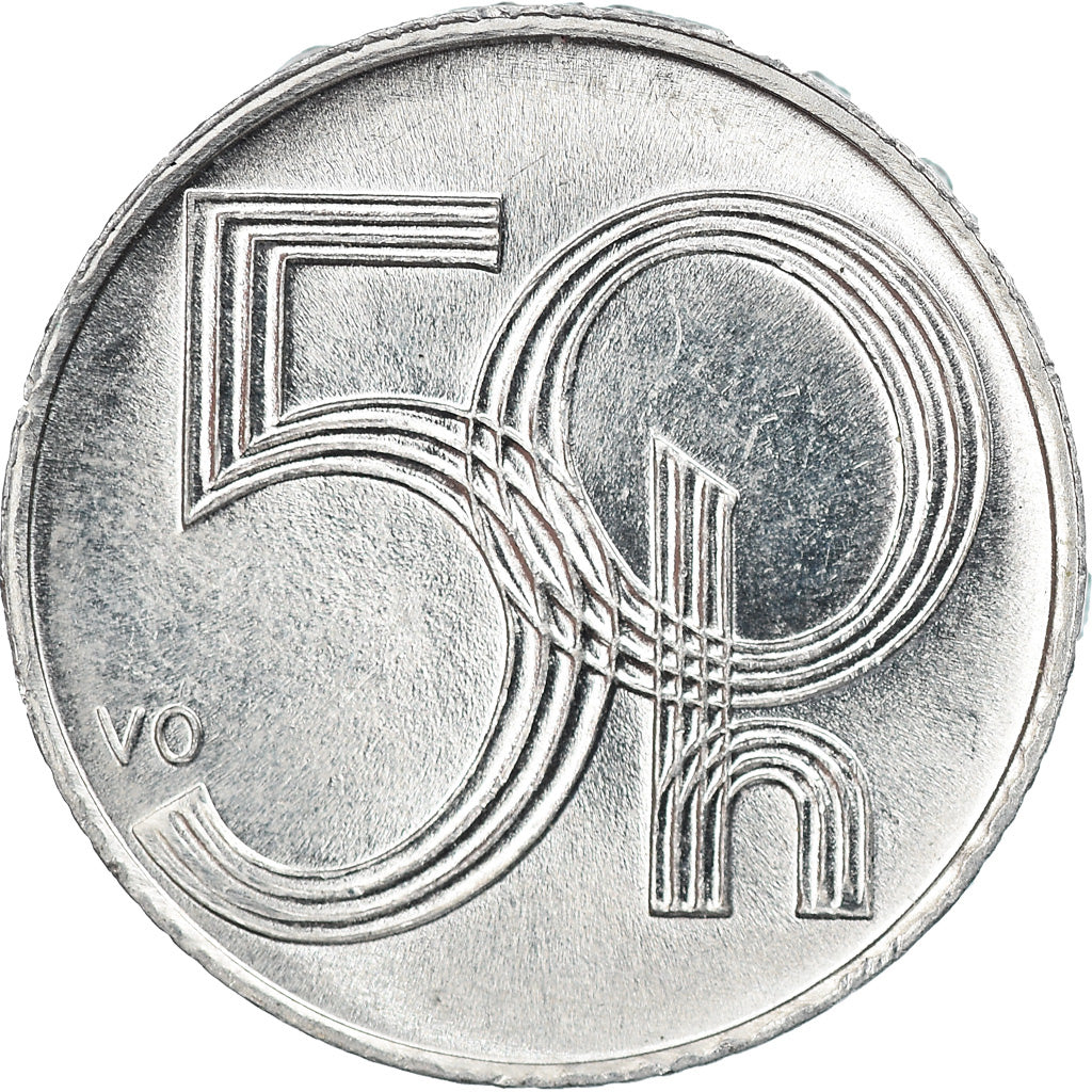 Moeda, República Checa, 50 Haleru, 2007, Jablonec nad Nisou, AU(55-58)