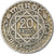 Monnaie, Maroc, Mohammed V, 20 Francs, 1946, Paris, TTB, Copper-nickel, KM:45