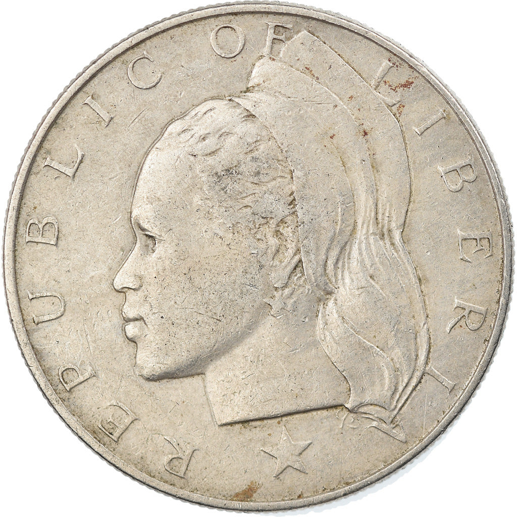 Coin, Liberia, 50 Cents, 1968, EF(40-45), Copper-nickel, KM:17a.2