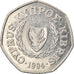 Coin, Cyprus, 50 Cents, 1994, AU(55-58), Copper-nickel, KM:66