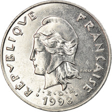 Coin, French Polynesia, 50 Francs, 1998, Paris, EF(40-45), Nickel, KM:13