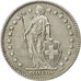 SWITZERLAND, Franc, 1962, KM #24, AU(50-53), Silver, 23.2, 4.99