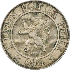 Moeda, Bélgica, Leopold I, 10 Centimes, 1864, EF(40-45), Cobre-níquel, KM:22