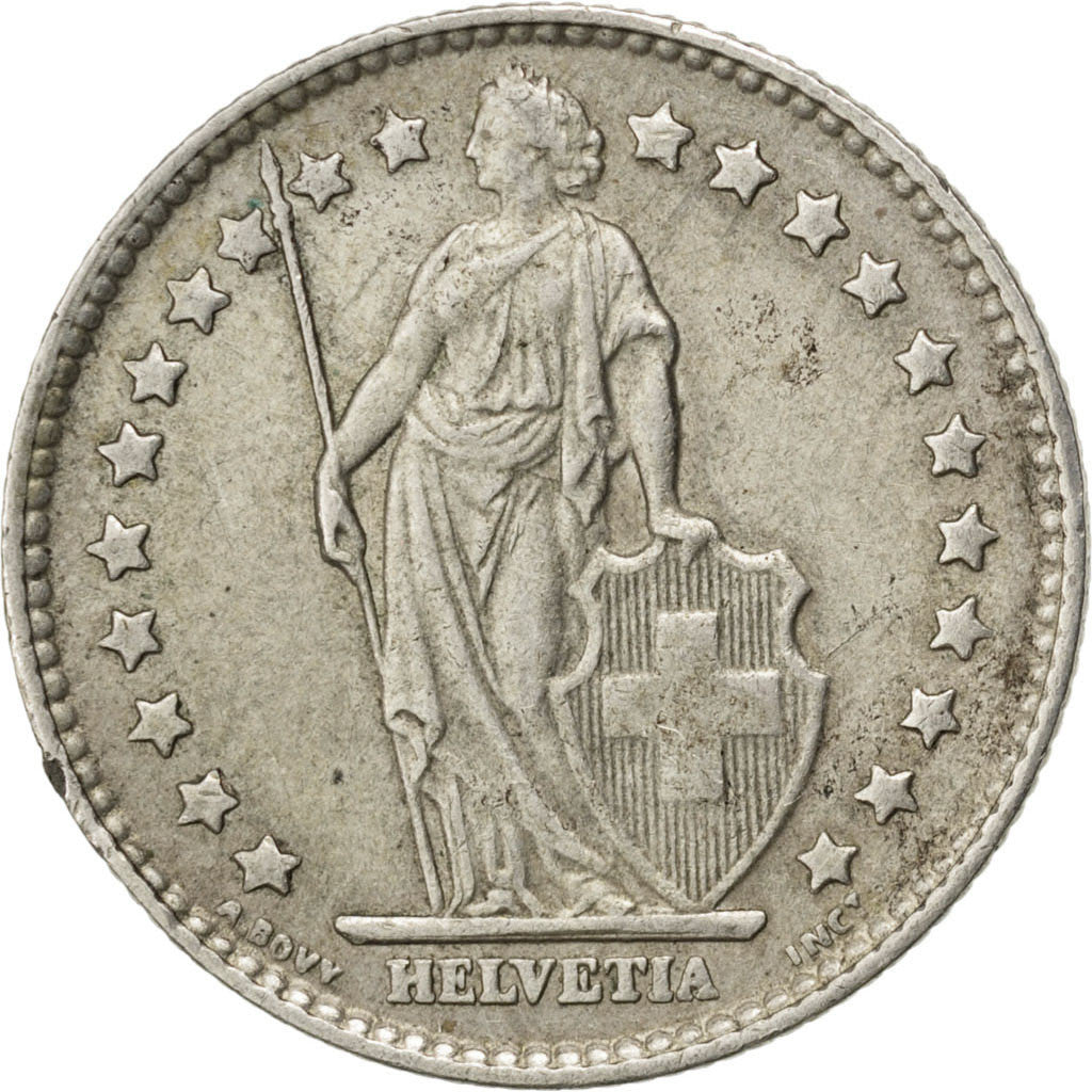 Coin, Switzerland, Franc, 1964, AU(50-53), Silver, KM:24