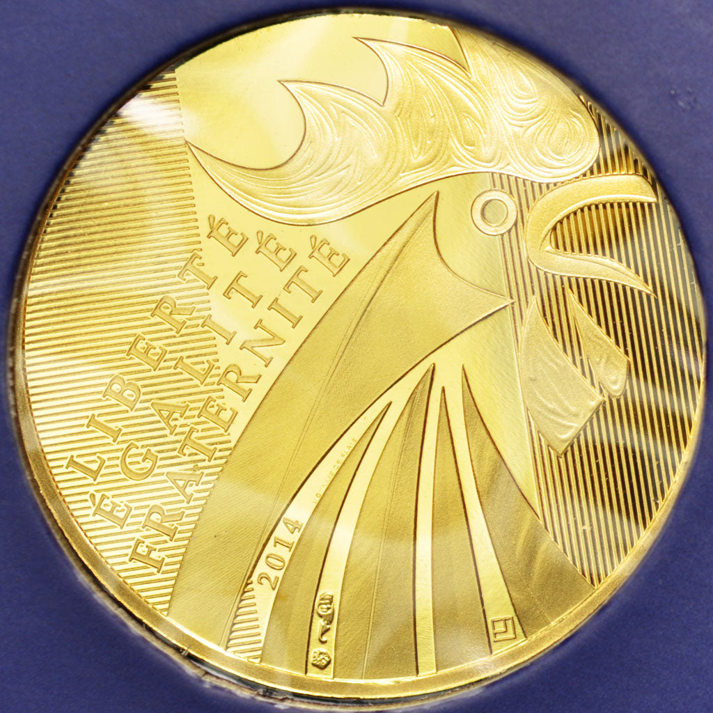 Coin, France, 250 Euro, 2014, MS(65-70), Gold
