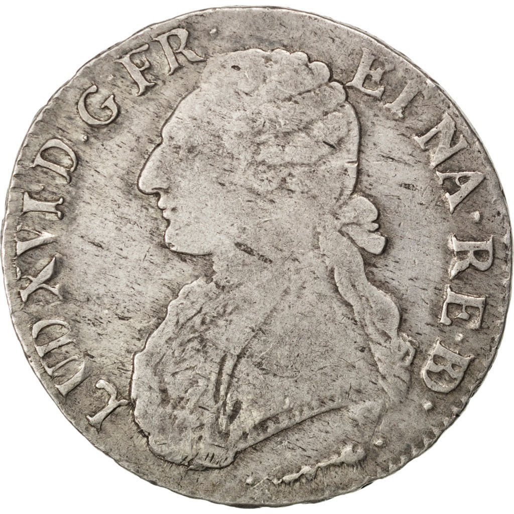 FRANCE, Ecu, 1779, Pau, KM #572, VF(30-35), Silver, Gadoury #356, 29.07