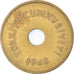 Coin, Turkey, 2-1/2 Kurus, 1948, VF(30-35), Brass, KM:885