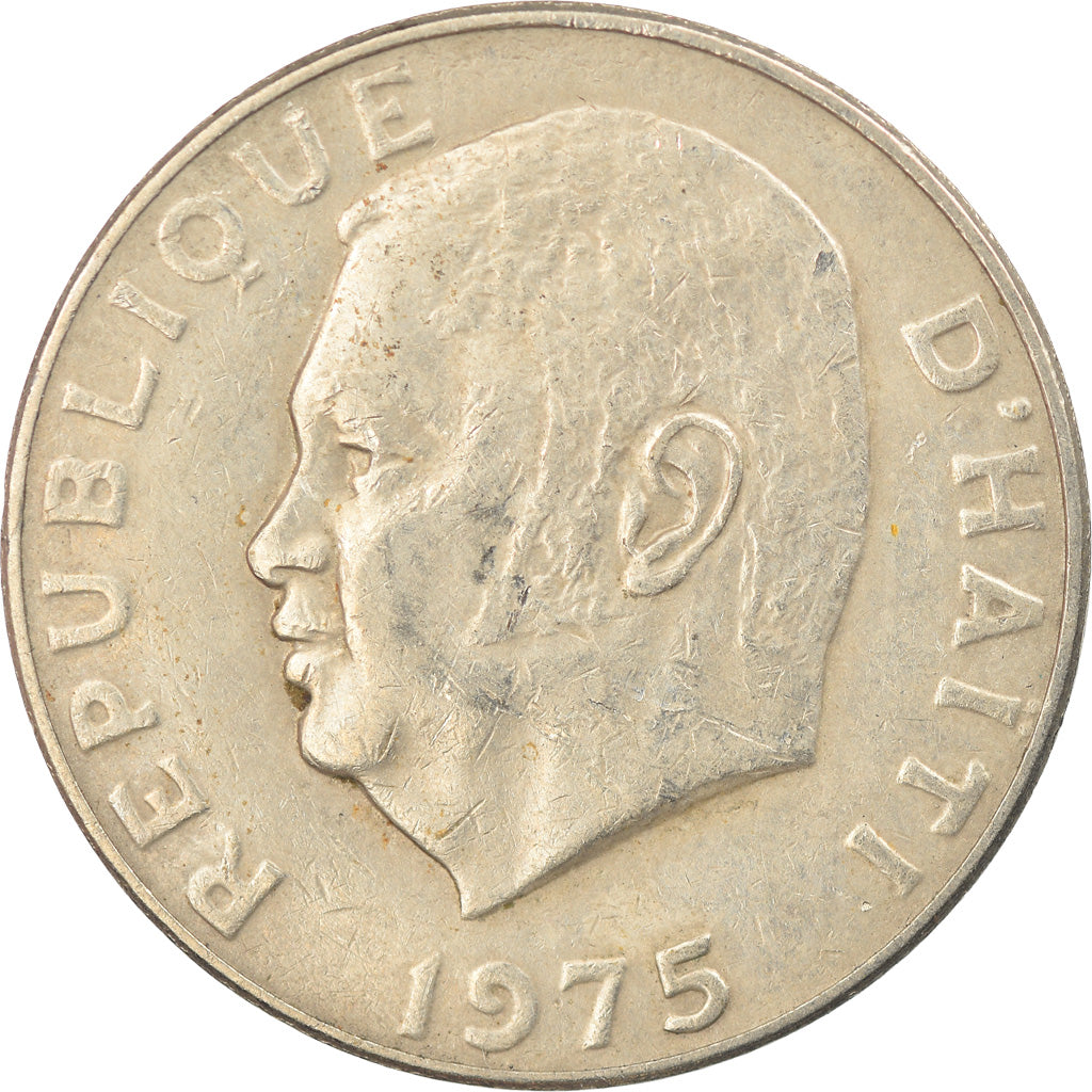 Coin, Haiti, 50 Gourdes, 1975, EF(40-45), Silver, KM:113.1