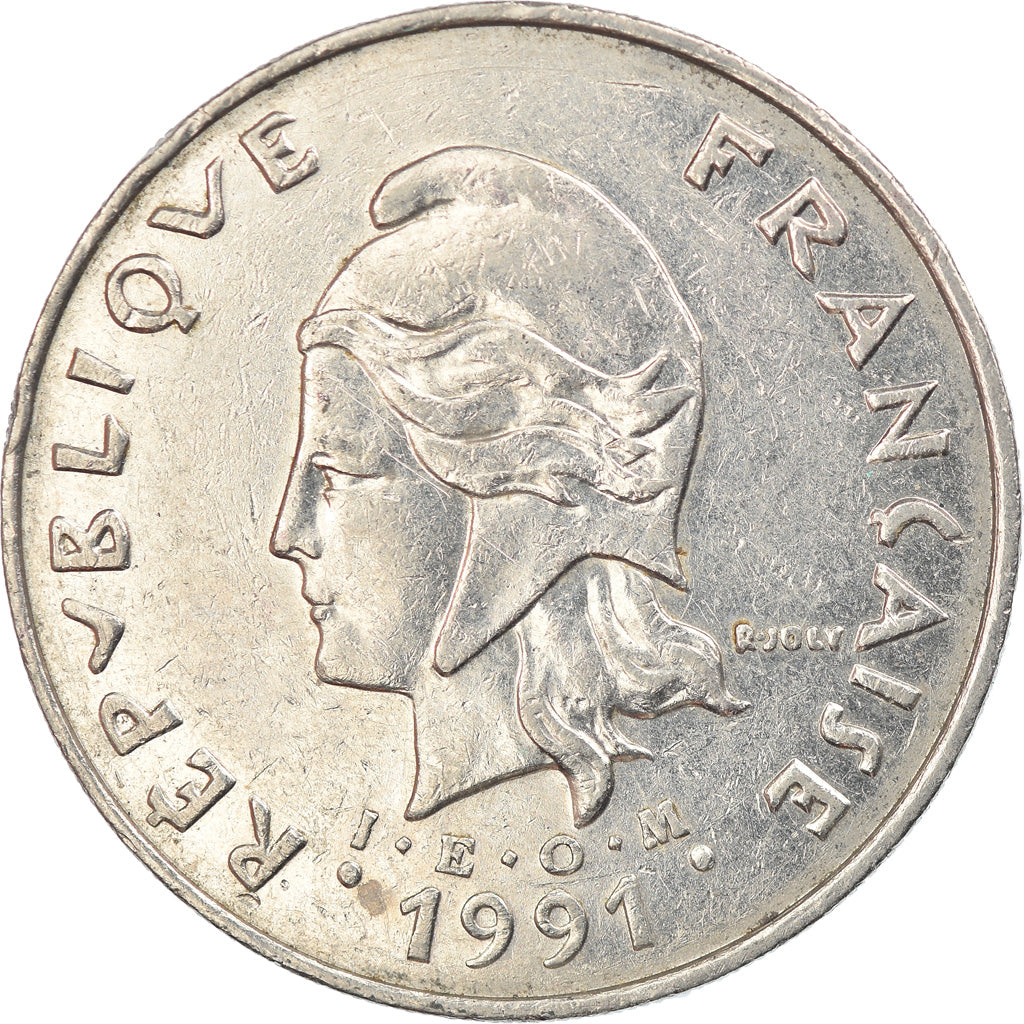 Coin, French Polynesia, 50 Francs, 1991, Paris, EF(40-45), Nickel, KM:13