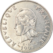 Coin, French Polynesia, 50 Francs, 1991, Paris, EF(40-45), Nickel, KM:13