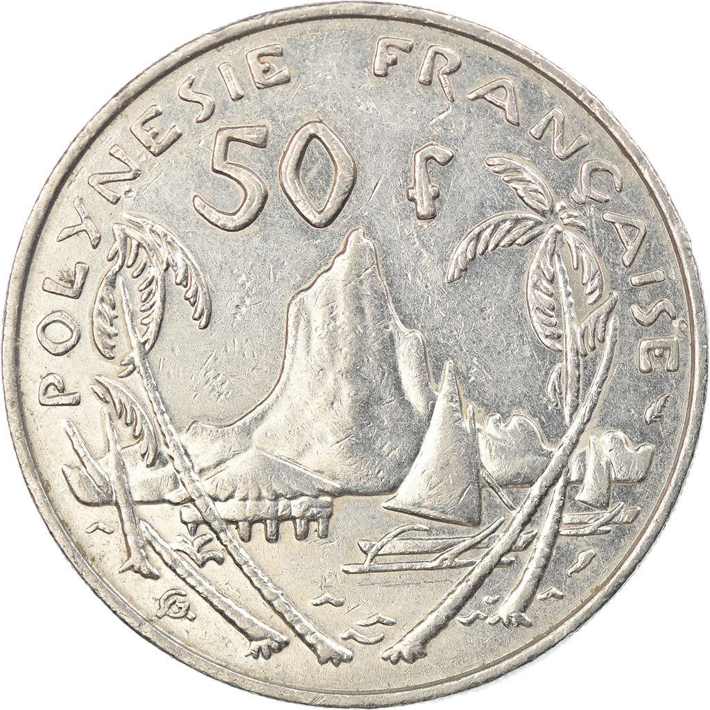 Coin, French Polynesia, 50 Francs, 1991, Paris, EF(40-45), Nickel, KM:13